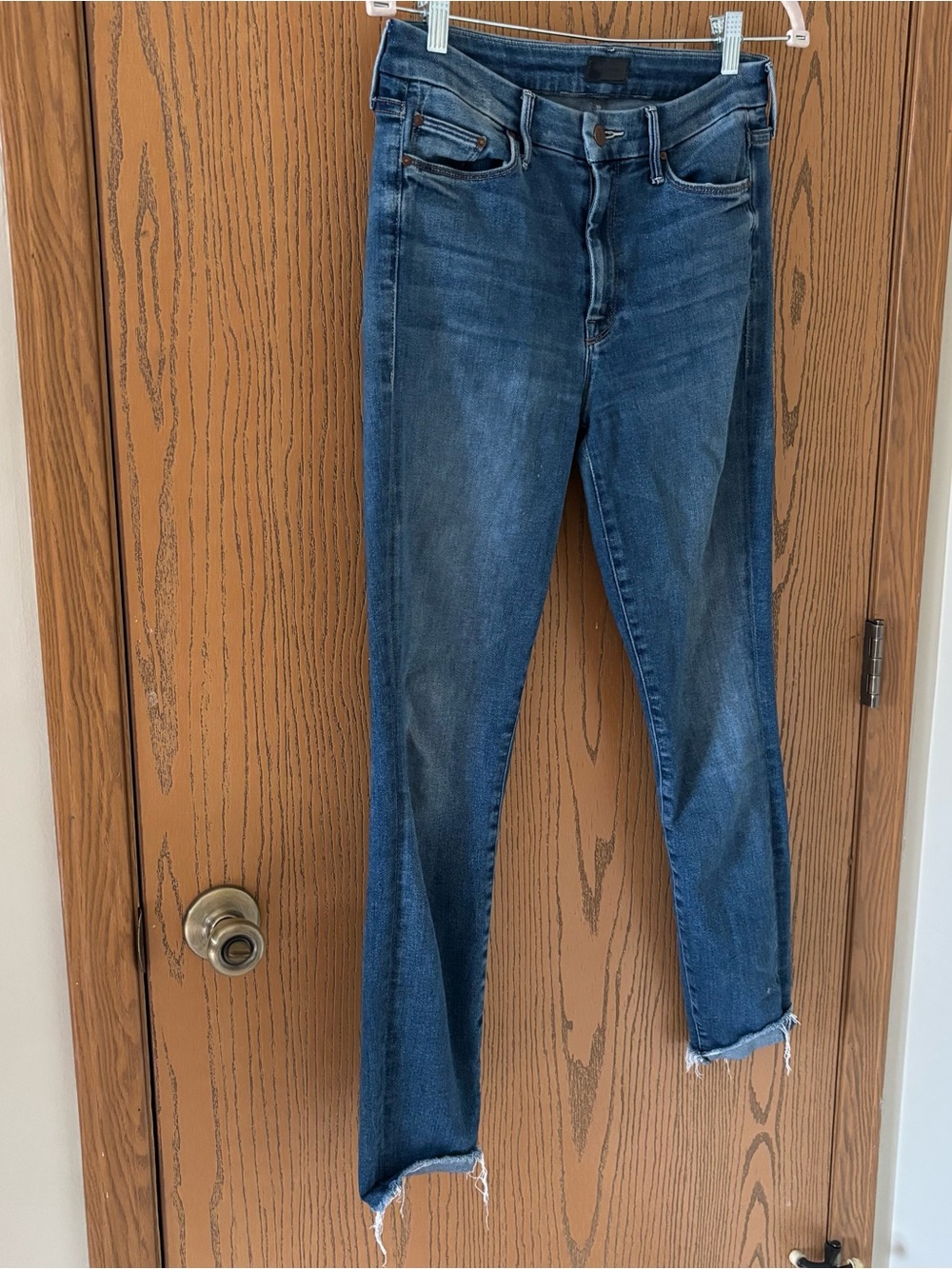 MOTHER The Looker Ankle Fray in Satisfaction Guaranteed Slim Fit Jeans Size 27 - Picture 2 of 5
